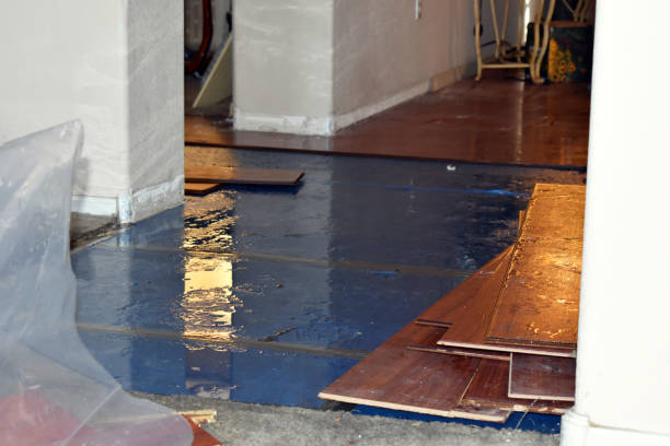 Professional Flood Cleanup technician working in Laton, CA
